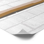 黄パーソナライズされた緑サッカーのジャージー ポスター (角)