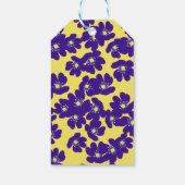 黄パーソナライズされた色と紫 ギフトタグ (裏面)