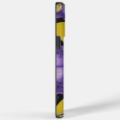 黄パーソナライズされた色の蝶と紫の花 Case-Mate iPhoneケース (裏面 / 右)