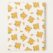 黄パーソナライズされた色フローラジャーナル2025 プランナー手帳 (裏面)