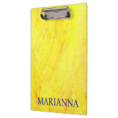 黄パーソナライズされた色 クリップボード (左)