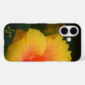 黄パーソナライズされた花アップルiPhoneケース Case-Mate iPhoneケース (裏面 (横))