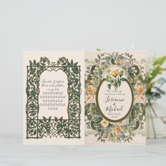 黄ビクトリアンエレガントフローラ結婚式 (スタンド正面)