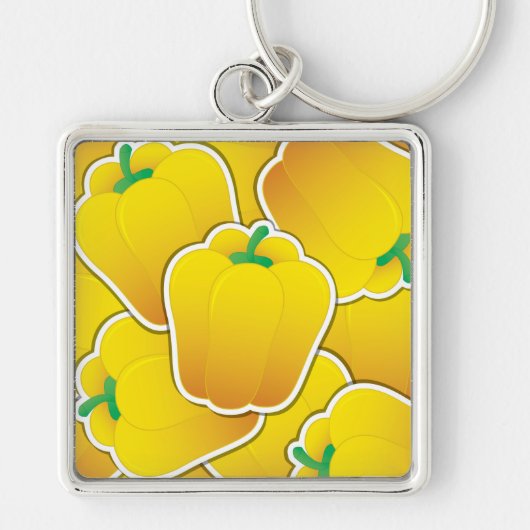 黄ファンキー唐辛子 キーホルダー (正面)