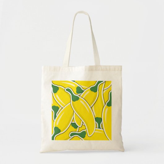 黄ファンキー唐辛子 トートバッグ (正面)