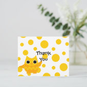 黄フクロウ サンキューカード (スタンド正面)
