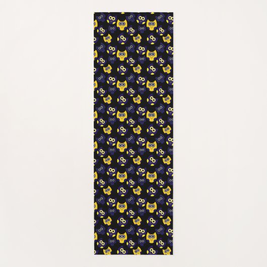 黄フクロウ ヨガマット (正面)