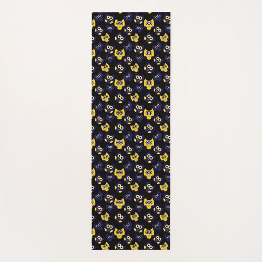 黄フクロウ ヨガマット (裏面)