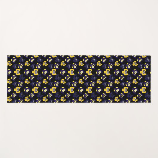 黄フクロウ ヨガマット (正面(横))