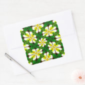 黄フランギパニ模様 スクエアシール (封筒)