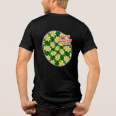 黄フランギパニ模様 トライブレンドTシャツ (裏面)