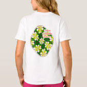 黄フランギパニ模様 Tシャツ (裏面)