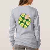 黄フランギパニ模様 Tシャツ (裏面)