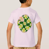 黄フランギパニ模様 Tシャツ (裏面)