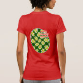 黄フランギパニ模様 Tシャツ (裏面)