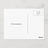 黄フローラありがとうはがき ポストカード (裏面)