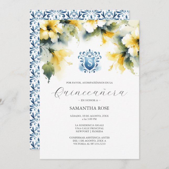 黄フローラキンセアニェラ (正面/裏面)