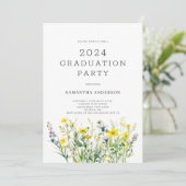 黄フローラ山花卒業パーティー 招待状 (スタンド正面)