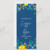 黄フローラ式結婚詳細計画 招待状 (正面)