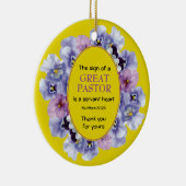 黄フローラ感謝の気持ち セラミックオーナメント (右)