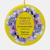 黄フローラ感謝の気持ち セラミックオーナメント (裏面)