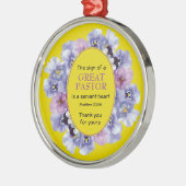 黄フローラ感謝の気持ち メタルオーナメント (左)