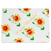 黄フローラ抱き枕 ラージペーパーバッグ (正面)