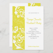 黄フローラ招待状 招待状 (正面/裏面)