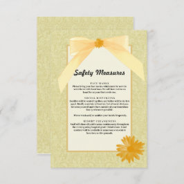 黄フローラ結婚の安全措置 エンクロージャーカード