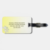 黄フローラ結婚ズ ラゲッジタグ (裏面横)