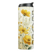 黄フローラ/花最高の母今まで タンブラー (回転左)