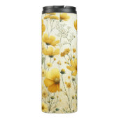 黄フローラ/花最高の母今まで タンブラー (裏面)