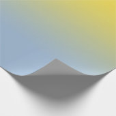 黄ミニマルから淡い青オンブレ ラッピングペーパー (角)