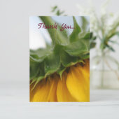 黄モダンひまわりフラットサンキューカード サンキューカード (スタンド正面)