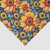 黄モダンひまわり 薄葉紙 (詳細)