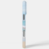 黄モダンオレンジ色モノグラム名写真 Case-Mate iPhoneケース (裏面 / 右)