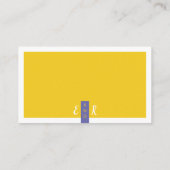 黄モダンコンテンポラリー紫の結婚ウェブサイト エンクロージャーカード (裏面)