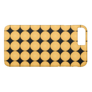 黄モダンスタイリッシュ水玉模様 iPhone 8 PLUS/7 PLUSケース