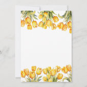 黄モダンチューリップフローラマザーズ・デイブランチ 招待状 (裏面)