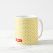 黄モダンデザイン コーヒーマグカップ (正面右)
