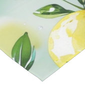 黄モダンレモンフローラブライダルシャワー ショートテーブルランナー (コーナー)