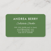 黄モダンレモン 名刺 (裏面)