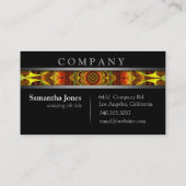 黄モダン曼荼羅 名刺 (裏面)