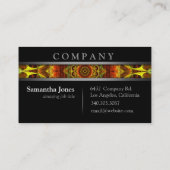 黄モダン曼荼羅 名刺 (裏面)