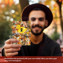 黄モダン橙色抽象芸術絵を描モノグラム