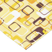 黄モダン色と黒の抽象芸術スタイル ミディアムテーブルランナー (コーナー)