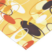 黄モダン色と黒の抽象芸術スタイル ミディアムテーブルランナー (コーナー)