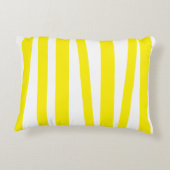 黄モダン色のストライプと夢の実現 アクセントクッション (裏面)