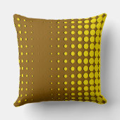 黄モダン色のハーフトーン クッション (裏面)