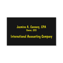 黄モダン色の名刺